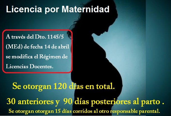 En este momento estás viendo LICENCIA POR MATERNIDAD